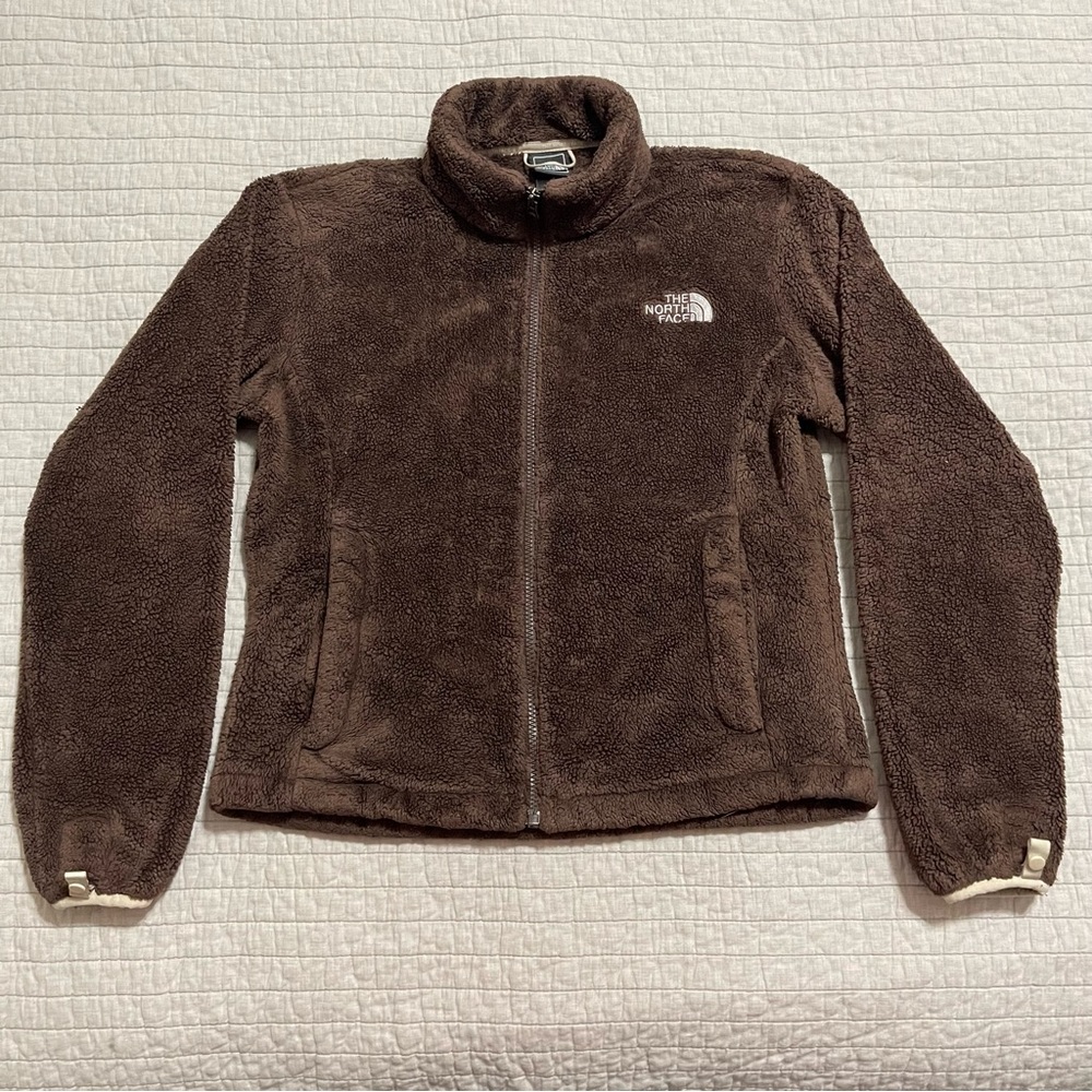 The North Face Women's Brown Full Zip Fleece Jacket Size Medium